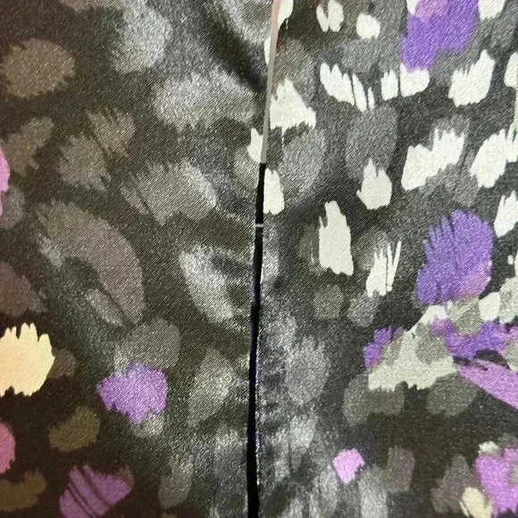 NWT - Apt 9 Purple & Black Sleeveless Blouse w/ tie bow at waist line (Size PXL) - Picture 4 of 9